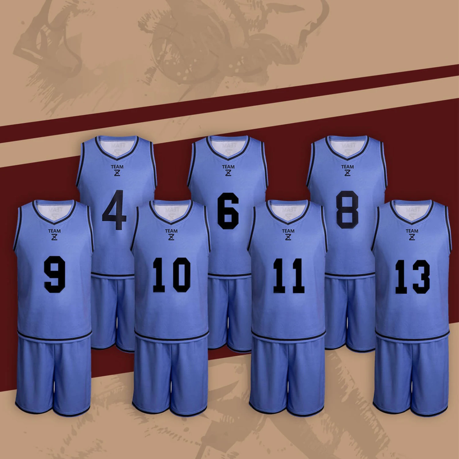 Blue Lock Jersey And Shorts #11 Isagi Yoichi #8 Bachira Meguru Adult Blue Lock Sportswear Shirt And Shorts 1 Blue Lock Jersey And Shorts #11 Isagi Yoichi #8 Bachira Meguru Adult Blue Lock Sportswear Shirt And Shorts