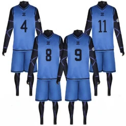 Blue Lock Jersey & Shorts Football Training Uniform Optional Isagi Yoichi #11 Soccer Uniforms Blue Lock Cosplay Costume 19 Blue Lock Jersey & Shorts Football Training Uniform Optional Isagi Yoichi #11 Soccer Uniforms Blue Lock Cosplay Costume -Sun Baby Sales Store blue lock jersey 12