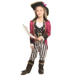 Boys Girls Pirate Costume Accessory Set Halloween Pirate Dress Up Outfit For Kids (3-8 Years) 9 Boys Girls Pirate Costume Accessory Set Halloween Pirate Dress Up Outfit For Kids (3-8 Years) -Sun Baby Sales Store boys girls pirate cosplay costume 2