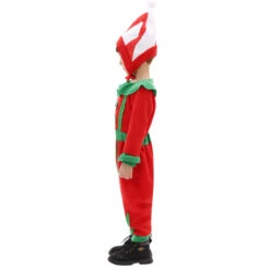 Kids Elf Costume Christmas Elf Outfit Boys Girls Xmas Jumpsuit And Hat 2pcs Elf Suit -Sun Baby Sales Store child elf costume 5