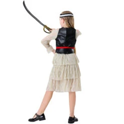 Girl Pirate Outfit Sea Caribbean Cosplay Dress Childrens Pirate Costume 15 Girl Pirate Outfit Sea Caribbean Cosplay Dress Childrens Pirate Costume -Sun Baby Sales Store childrens pirate costume gril pirate dress 8