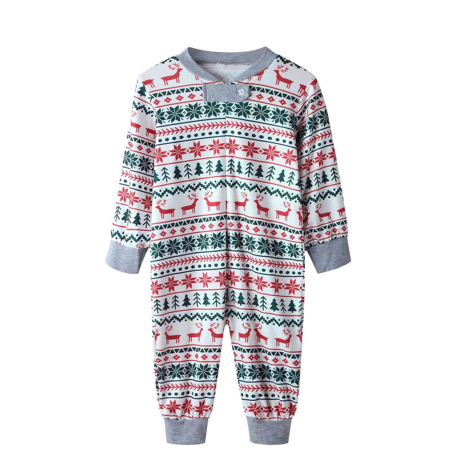 Christmas Moose Family Matching Costume Baby Romper Kids Adult Long Sleeve Tops Pants Suit 3 Christmas Moose Family Matching Costume Baby Romper Kids Adult Long Sleeve Tops Pants Suit - Image 3