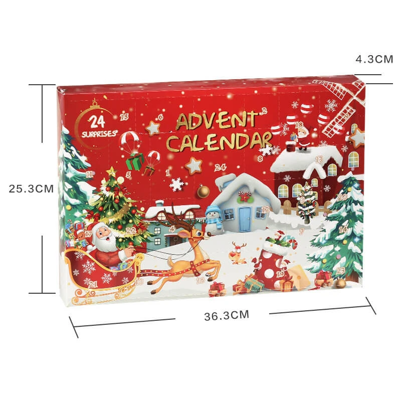 Advent Christmas Countdown Calendar With 24 Days Suprise Gift For Boys And Grils 4 Advent Christmas Countdown Calendar With 24 Days Suprise Gift For Boys And Grils - Image 4