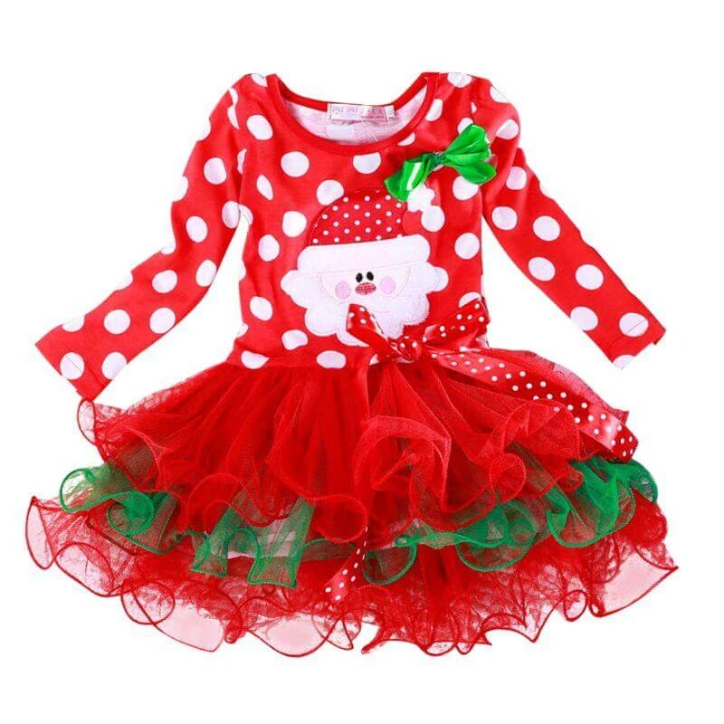 Baby Girls Christmas Red Dress Kids Toddlers Tulle Costume Santa Dress Outfits 1 Baby Girls Christmas Red Dress Kids Toddlers Tulle Costume Santa Dress Outfits