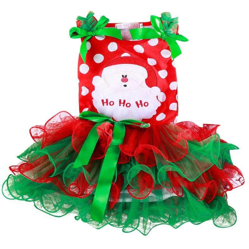Baby Girls Christmas Red Dress Kids Toddlers Tulle Costume Santa Dress Outfits 2 Baby Girls Christmas Red Dress Kids Toddlers Tulle Costume Santa Dress Outfits - Image 2
