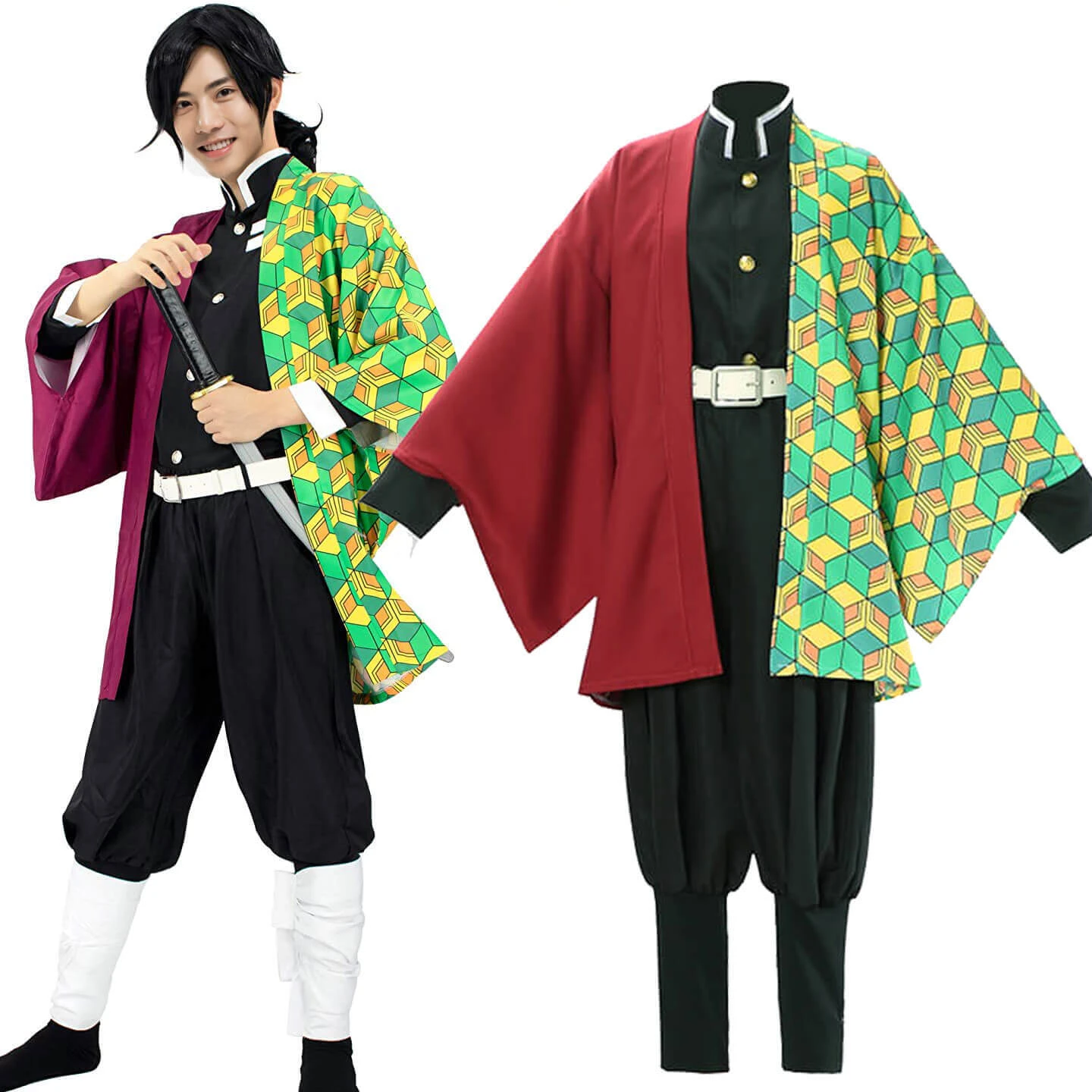 Demon Cosplay Costumes Nezuko Costume Mitsuri Tanjiro Shinobu Cosplay Set Mitsuri Kanroji Halloween Costumes 15 Demon Cosplay Costumes Nezuko Costume Mitsuri Tanjiro Shinobu Cosplay Set Mitsuri Kanroji Halloween Costumes - Image 15