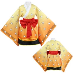 Adult Tanjiro Cosplay Full Set Zenitsu Rengoku Kyoujurou Kimono Suit Halloween Costume -Sun Baby Sales Store demon slayer cosplay costume 9