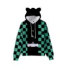 Kids Tanjiro Hoodie Nezuko Sweatshirt With Cat Ears Shinobu Kyojuro Kanao Zenitsu Giyu Costume For Boys And Girls