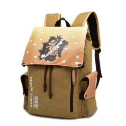 High Quality Tanjiro Canvas Backpack Nezuko Zenitsu Giyu Schoolbag Laptops Back Pack Large Capacity Travel Bag -Sun Baby Sales Store demon slayer zenitsu school bag