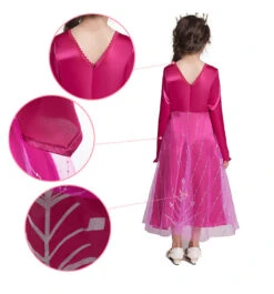 Hot Pink Princess Elsa Dress Girls Cosplay Halloween Costume -Sun Baby Sales Store detail 08 74dbd5ae 7c87 40e6 aa56 d55540e24ac6