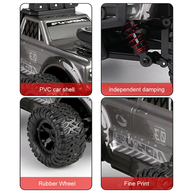 35KM/H Fast RC Car 1/16 2.4G Off-road Car All-terrain Climbing Pickup Truck 7 35KM/H Fast RC Car 1/16 2.4G Off-road Car All-terrain Climbing Pickup Truck - Image 7