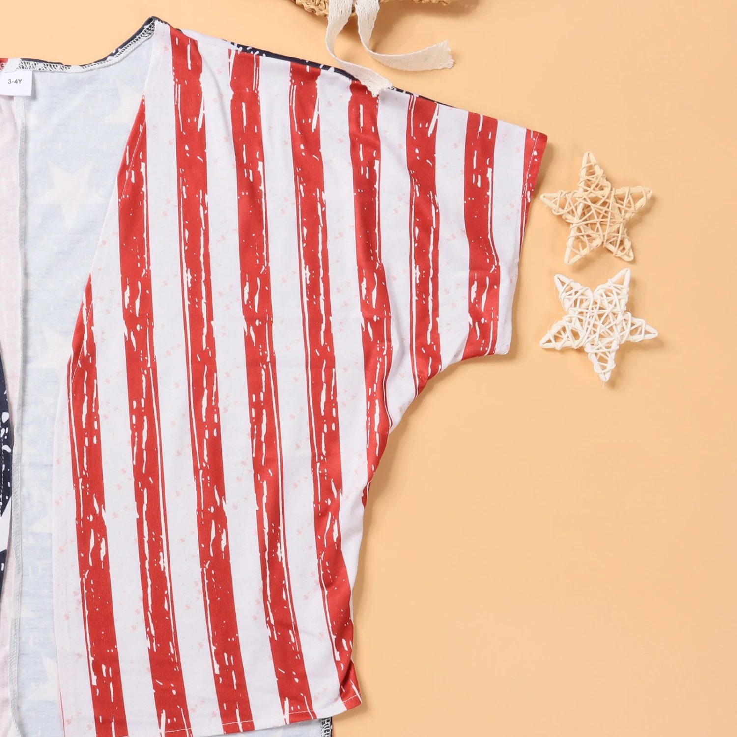 Kids Adults American Flag Outfit Mommy And Me July 4th Costume Kimono Tops For Carnival 8 Kids Adults American Flag Outfit Mommy And Me July 4th Costume Kimono Tops For Carnival - Image 8
