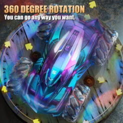 4WD Remote Control Car 2.4G Drift Car 360° Stunt Car With Colorful Wheels -Sun Baby Sales Store detail
