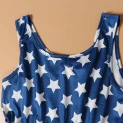 Mommy And Me 4th Of July Dress Sleeveless American Flag Striped Outfit For Mom Daughter 12 Mommy And Me 4th Of July Dress Sleeveless American Flag Striped Outfit For Mom Daughter -Sun Baby Sales Store detail 49