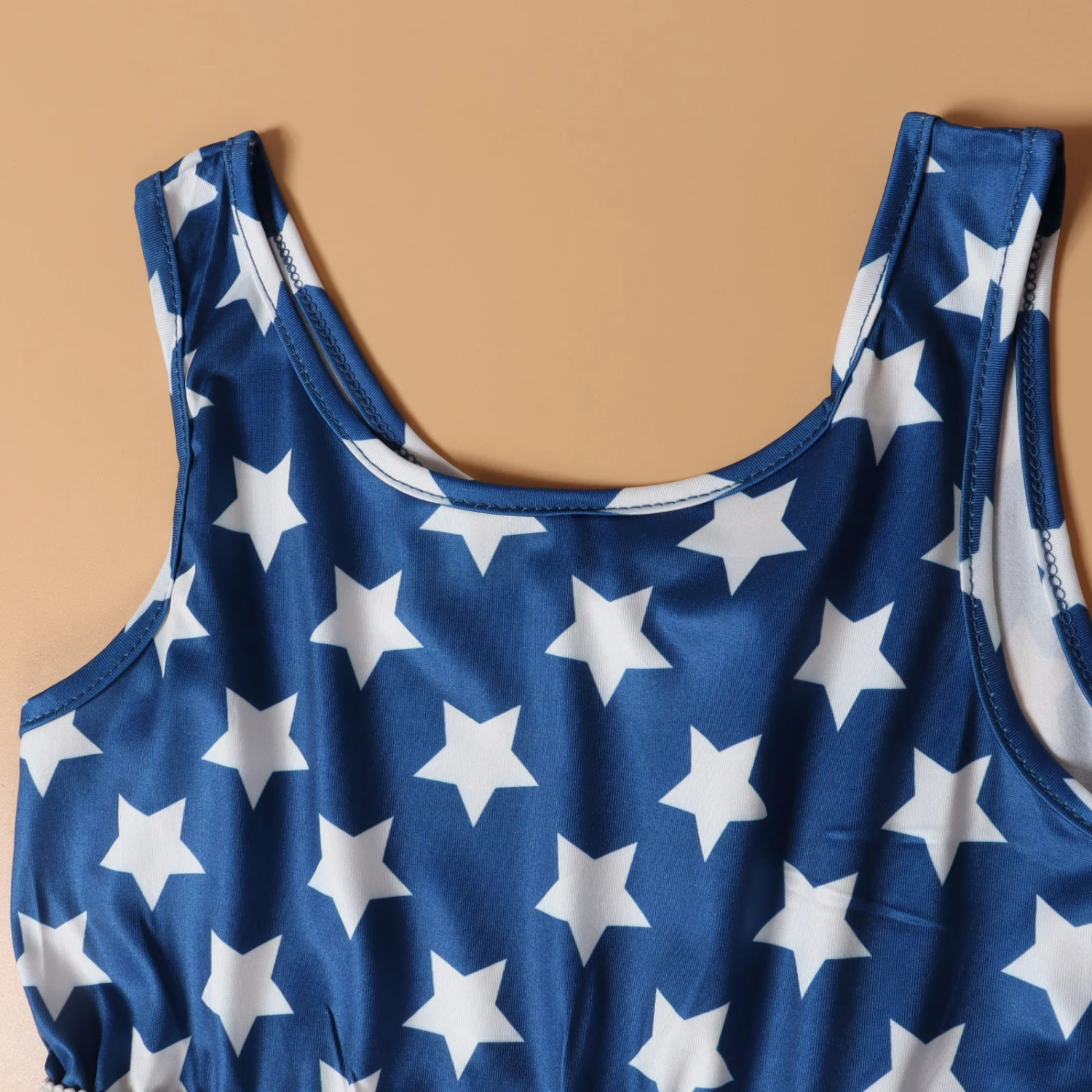 Mommy And Me 4th Of July Dress Sleeveless American Flag Striped Outfit For Mom Daughter 4 Mommy And Me 4th Of July Dress Sleeveless American Flag Striped Outfit For Mom Daughter - Image 4