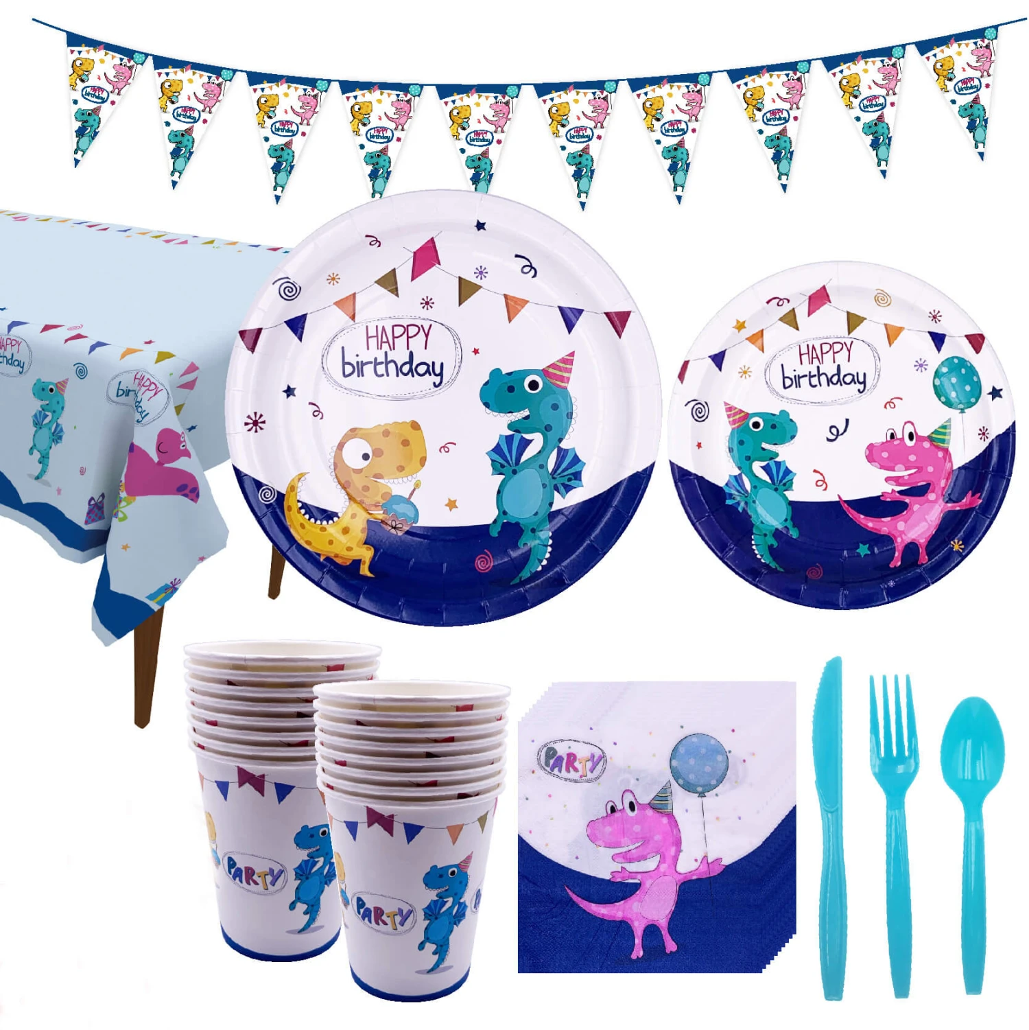 Dinosaur Birthday Party Tableware Set Disposable Dinner Dessert Plates Napkins Tablecloth And Cups 1 Dinosaur Birthday Party Tableware Set Disposable Dinner Dessert Plates Napkins Tablecloth And Cups