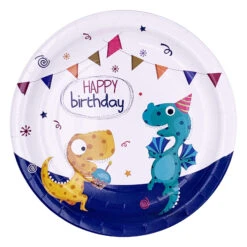 Dinosaur Birthday Party Tableware Set Disposable Dinner Dessert Plates Napkins Tablecloth And Cups 12 Dinosaur Birthday Party Tableware Set Disposable Dinner Dessert Plates Napkins Tablecloth And Cups -Sun Baby Sales Store dinosaur birthday party 4