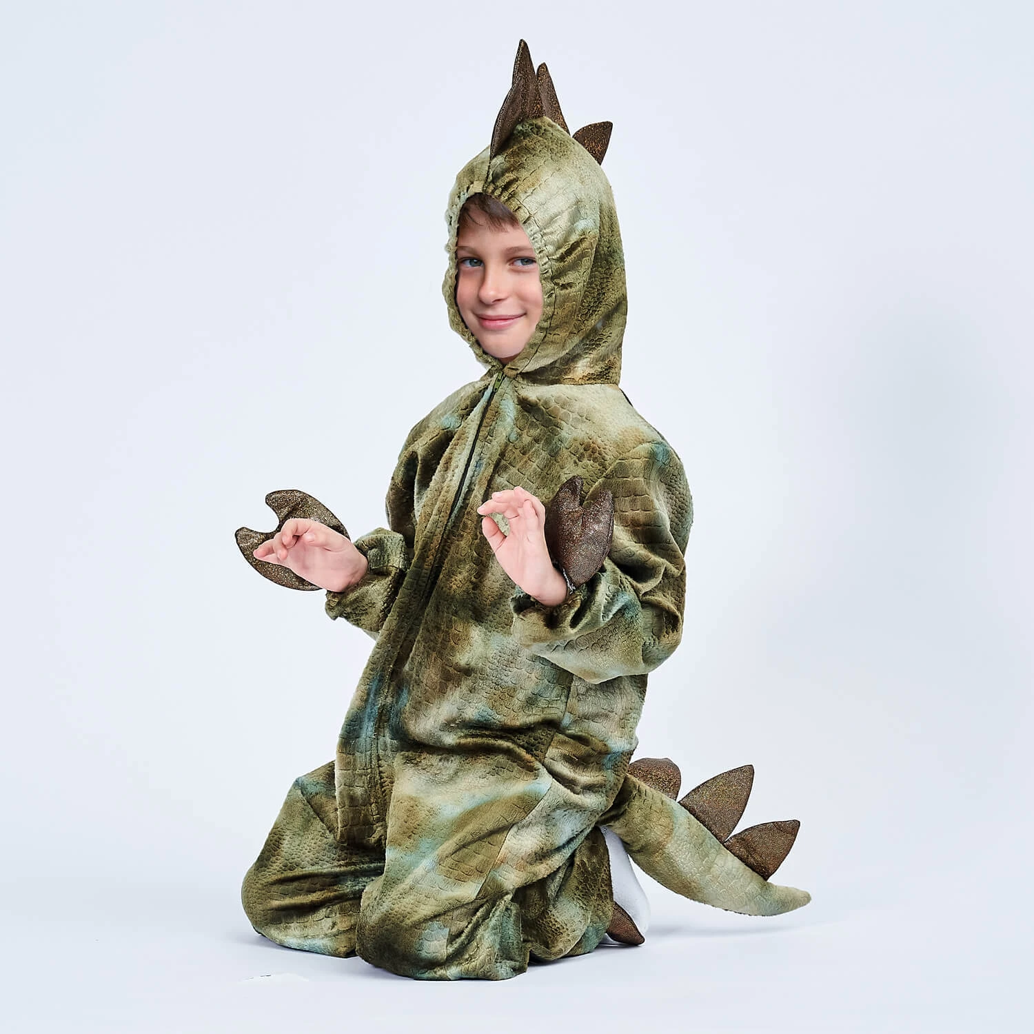 Kids Dinosaur Costume Halloween Monster Cosplay Dress Up For Boys Girls 7 Kids Dinosaur Costume Halloween Monster Cosplay Dress Up For Boys Girls - Image 7