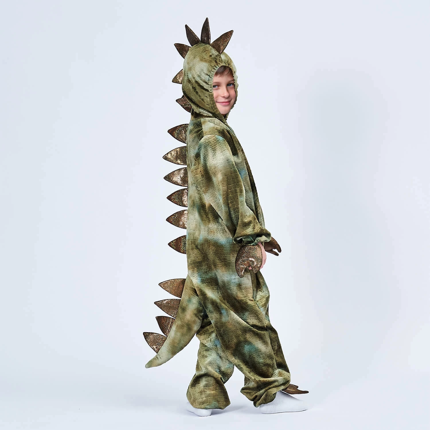 Kids Dinosaur Costume Halloween Monster Cosplay Dress Up For Boys Girls 4 Kids Dinosaur Costume Halloween Monster Cosplay Dress Up For Boys Girls - Image 4