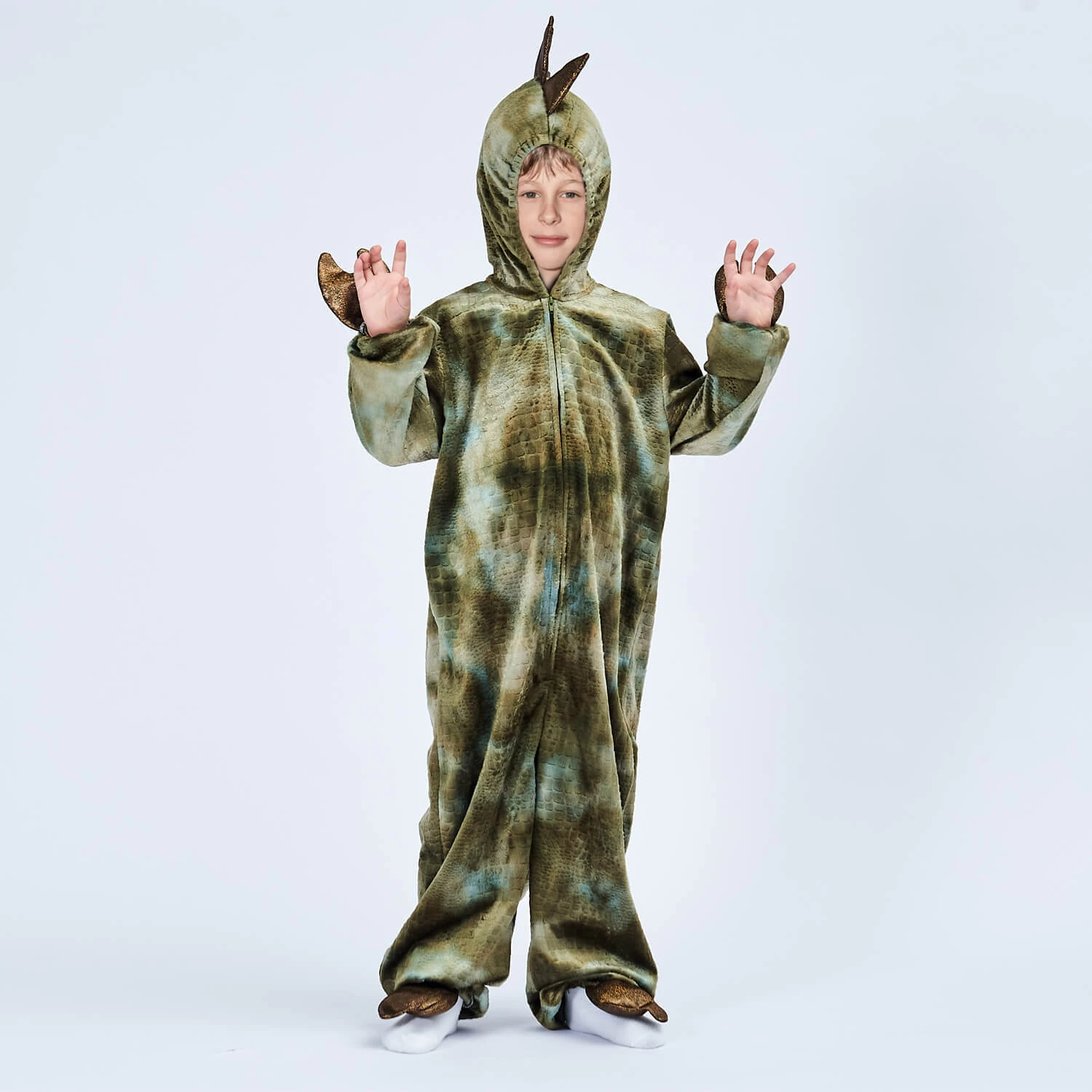 Kids Dinosaur Costume Halloween Monster Cosplay Dress Up For Boys Girls 8 Kids Dinosaur Costume Halloween Monster Cosplay Dress Up For Boys Girls - Image 8