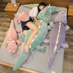 Giant 2-in-1 Alligator/Dinosaur Plush Toy Animal Stuffed Pillow Cute Soft Cartoon Dino Doll Toy 15 Giant 2-in-1 Alligator/Dinosaur Plush Toy Animal Stuffed Pillow Cute Soft Cartoon Dino Doll Toy -Sun Baby Sales Store dinosaur crocodile plush pillow toy 4