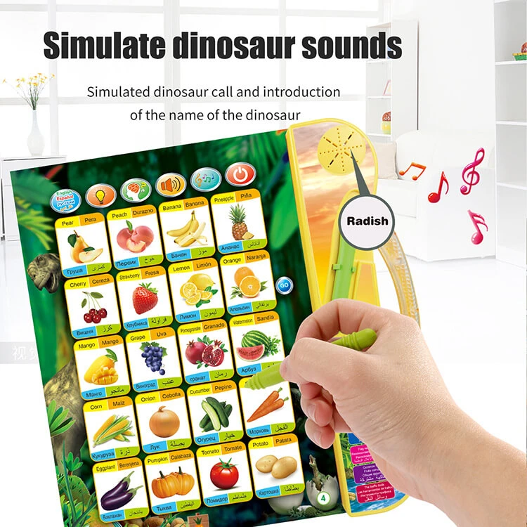 Interactive Dinosaur Sound Book With Realistic Dinosaur Roars Gift For Little Dino Lovers 3 Interactive Dinosaur Sound Book With Realistic Dinosaur Roars Gift For Little Dino Lovers - Image 3