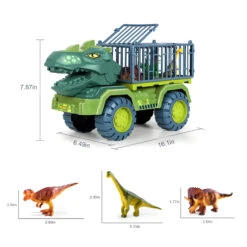Kids Dinosaur Transport Car Carrier Truck With 3 Dino Toys Friction Powered Dinosaur Set For Boys Girls 14 Kids Dinosaur Transport Car Carrier Truck With 3 Dino Toys Friction Powered Dinosaur Set For Boys Girls -Sun Baby Sales Store dinosaur transport truck 4