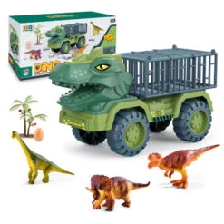 Kids Dinosaur Transport Car Carrier Truck With 3 Dino Toys Friction Powered Dinosaur Set For Boys Girls 15 Kids Dinosaur Transport Car Carrier Truck With 3 Dino Toys Friction Powered Dinosaur Set For Boys Girls -Sun Baby Sales Store dinosaur transport truck 5