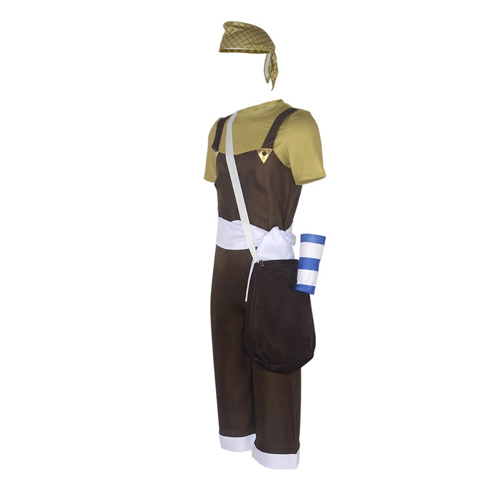 Mens Usopp Cosplay Costume Dark Brown Uniform For Halloween Carnival 2 Mens Usopp Cosplay Costume Dark Brown Uniform For Halloween Carnival - Image 2