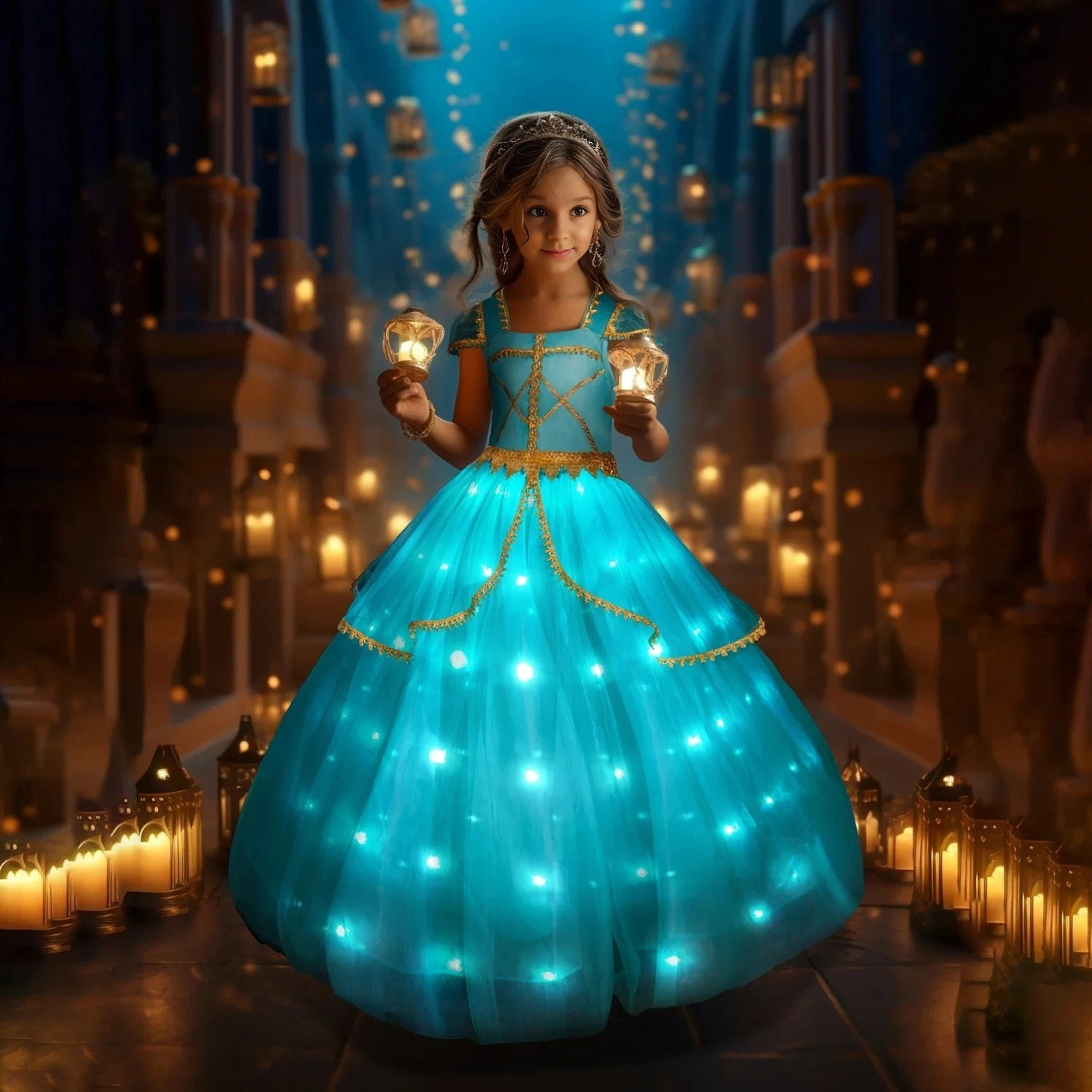 Princess Jasmine Costume Kids Jasmine Light Up Dress Fancy Birthday Dress 1 Princess Jasmine Costume Kids Jasmine Light Up Dress Fancy Birthday Dress