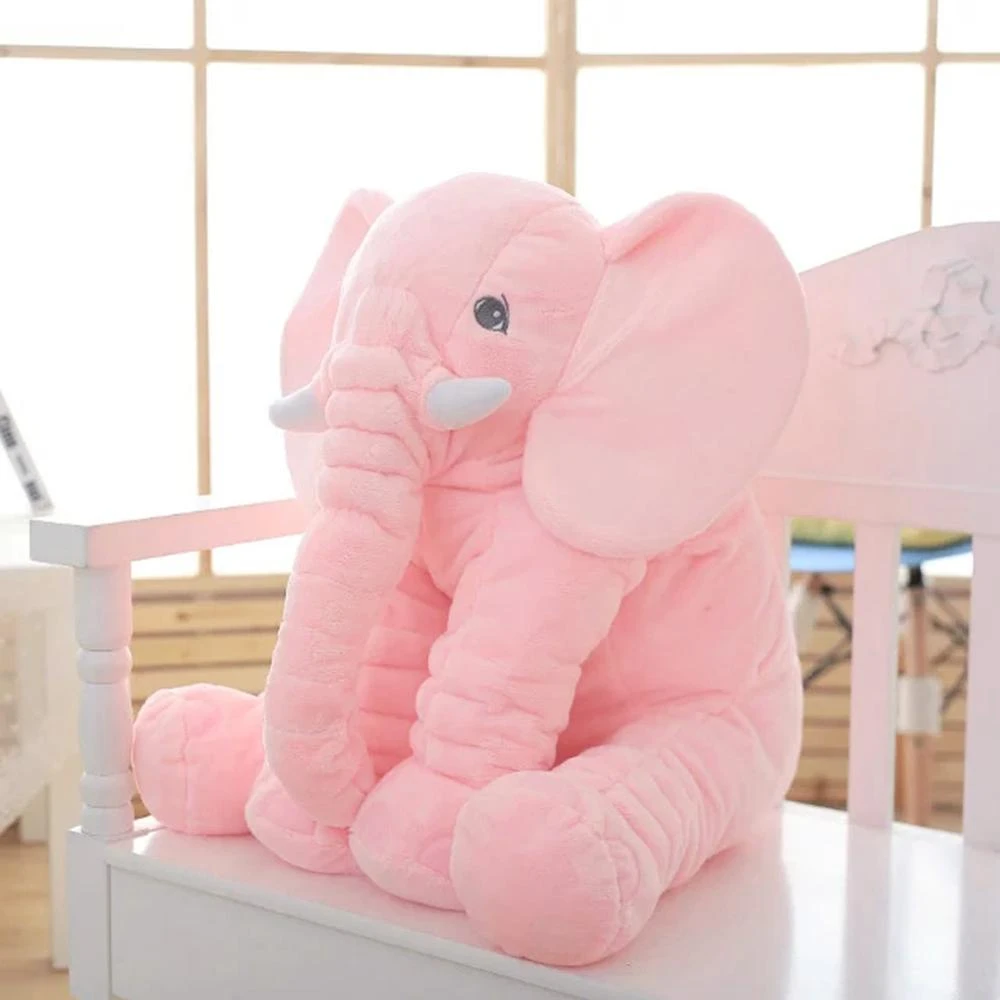 Lovely Elephant Plush Toy Stuffed Animal Doll Baby Kids Pillow For Sleeping 4 Lovely Elephant Plush Toy Stuffed Animal Doll Baby Kids Pillow For Sleeping - Image 4