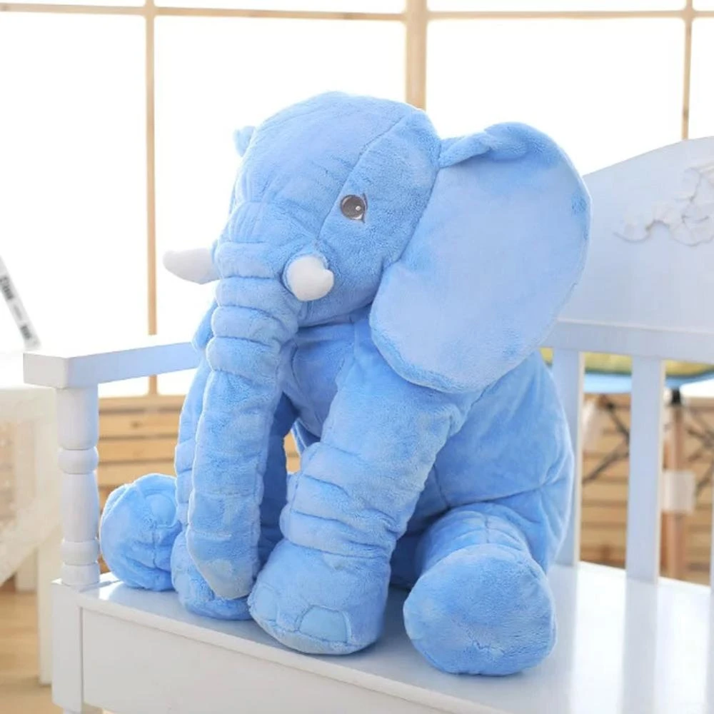 Lovely Elephant Plush Toy Stuffed Animal Doll Baby Kids Pillow For Sleeping 2 Lovely Elephant Plush Toy Stuffed Animal Doll Baby Kids Pillow For Sleeping - Image 2