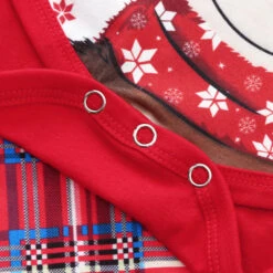 Family Christmas Pajamas For Whole Members Santa's Deer Sleepwear Pjs Set -Sun Baby Sales Store family christmas pajamas 7