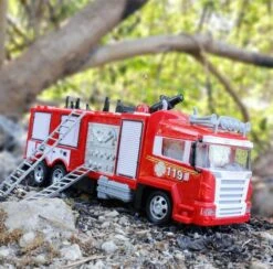 Water Spray RC Fire Truck Rescue Engine Remote Control And Electronic Vehicle -Sun Baby Sales Store firerescuetruck 5