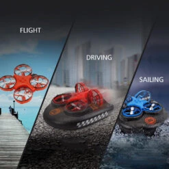 Mini RC Drone Boat Car 3in1 Remote Control Aircraft Speedboat Racing Car Toy For Kids 12 Mini RC Drone Boat Car 3in1 Remote Control Aircraft Speedboat Racing Car Toy For Kids -Sun Baby Sales Store floatplanelightaircraft 13