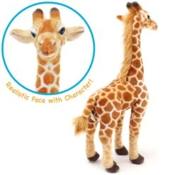 55inch/140cm Giraffe Plush Toys Giant Lifelike Animal Cute Soft Stuffed Dolls For Kids Adult Gift -Sun Baby Sales Store giraffe plush toy 4
