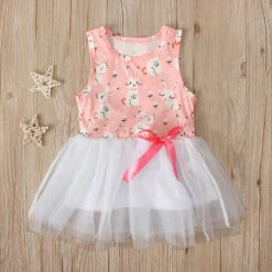 Girls Bunny Outfit Easter Rabbit Tutu Dress 4pcs Set Kids Fancy Easter Outfit With Accessories For Kids