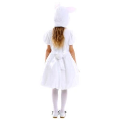 Kids Plush Bunny Dress Soft Fuzzy Bunny Costume For Girls 5-10 Years 9 Kids Plush Bunny Dress Soft Fuzzy Bunny Costume For Girls 5-10 Years -Sun Baby Sales Store girls bunny dress easter costume 3