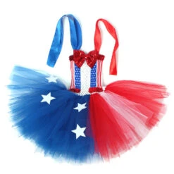 July 4th Girls Dress Sleeveless Summer Tutu Dress With Headband Independent Day Outfit 10 July 4th Girls Dress Sleeveless Summer Tutu Dress With Headband Independent Day Outfit -Sun Baby Sales Store girls independence day dress 4