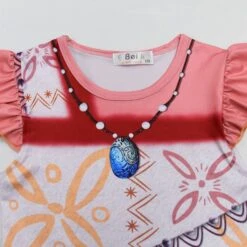 Girls Princess Dress Classic Movie Adventure Costume For Cosplay Party -Sun Baby Sales Store girls moana dress 4