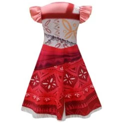 Girls Princess Dress Classic Movie Adventure Costume For Cosplay Party -Sun Baby Sales Store girls moana dress 5