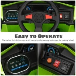 12V Kids Ride On Car Electric UTV Car Single Seat With A Safety Belt Front LED Lights And Horn 16 12V Kids Ride On Car Electric UTV Car Single Seat With A Safety Belt Front LED Lights And Horn -Sun Baby Sales Store greens tobbi kid cars th17r0978 t01 1f 1000