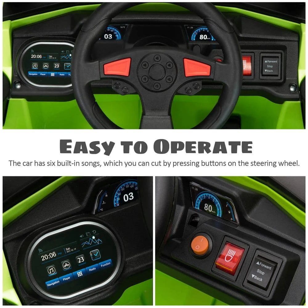 12V Kids Ride On Car Electric UTV Car Single Seat With A Safety Belt Front LED Lights And Horn 6 12V Kids Ride On Car Electric UTV Car Single Seat With A Safety Belt Front LED Lights And Horn - Image 6