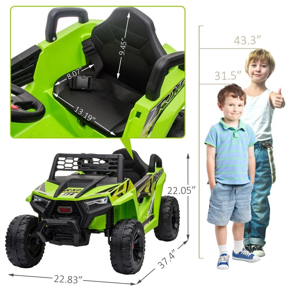 12V Kids Ride On Car Electric UTV Car Single Seat With A Safety Belt Front LED Lights And Horn 8 12V Kids Ride On Car Electric UTV Car Single Seat With A Safety Belt Front LED Lights And Horn - Image 8
