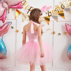 Girls Lovely Bunny Tutu Dress With Headband Backless Bunny Costume -Sun Baby Sales Store grils easter day dress bunny 8