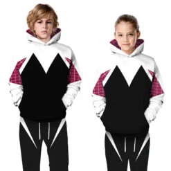 Kids Adults Gwen Hoodie Pants Superhero Unisex Long Sleeve Fashion Sweatshirt -Sun Baby Sales Store gwen hoodie pant costume 2