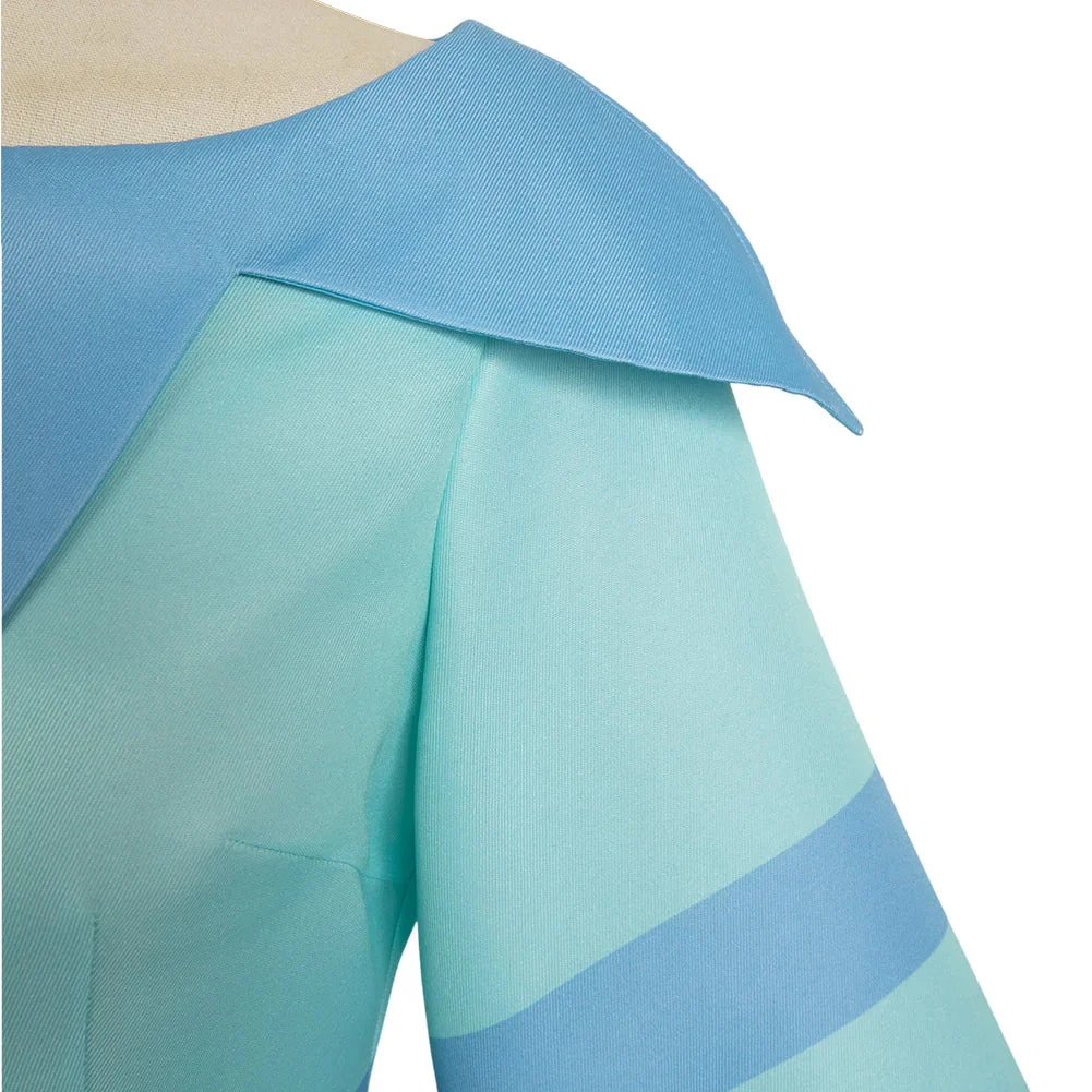 Lady Fizzarolli Costume Fizz Blue Dress With Gloves And Stockings Party Cosplay Halloween Costume 8 Lady Fizzarolli Costume Fizz Blue Dress With Gloves And Stockings Party Cosplay Halloween Costume - Image 8