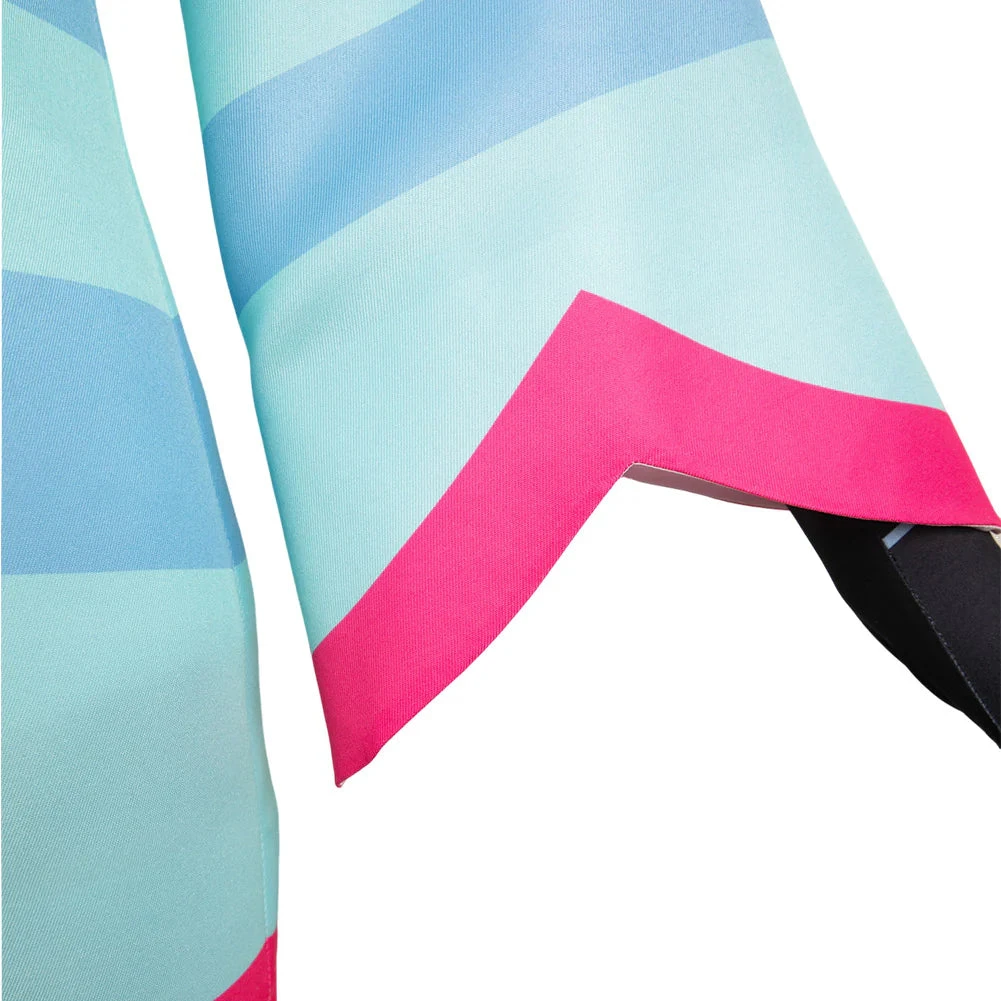 Lady Fizzarolli Costume Fizz Blue Dress With Gloves And Stockings Party Cosplay Halloween Costume 9 Lady Fizzarolli Costume Fizz Blue Dress With Gloves And Stockings Party Cosplay Halloween Costume - Image 9