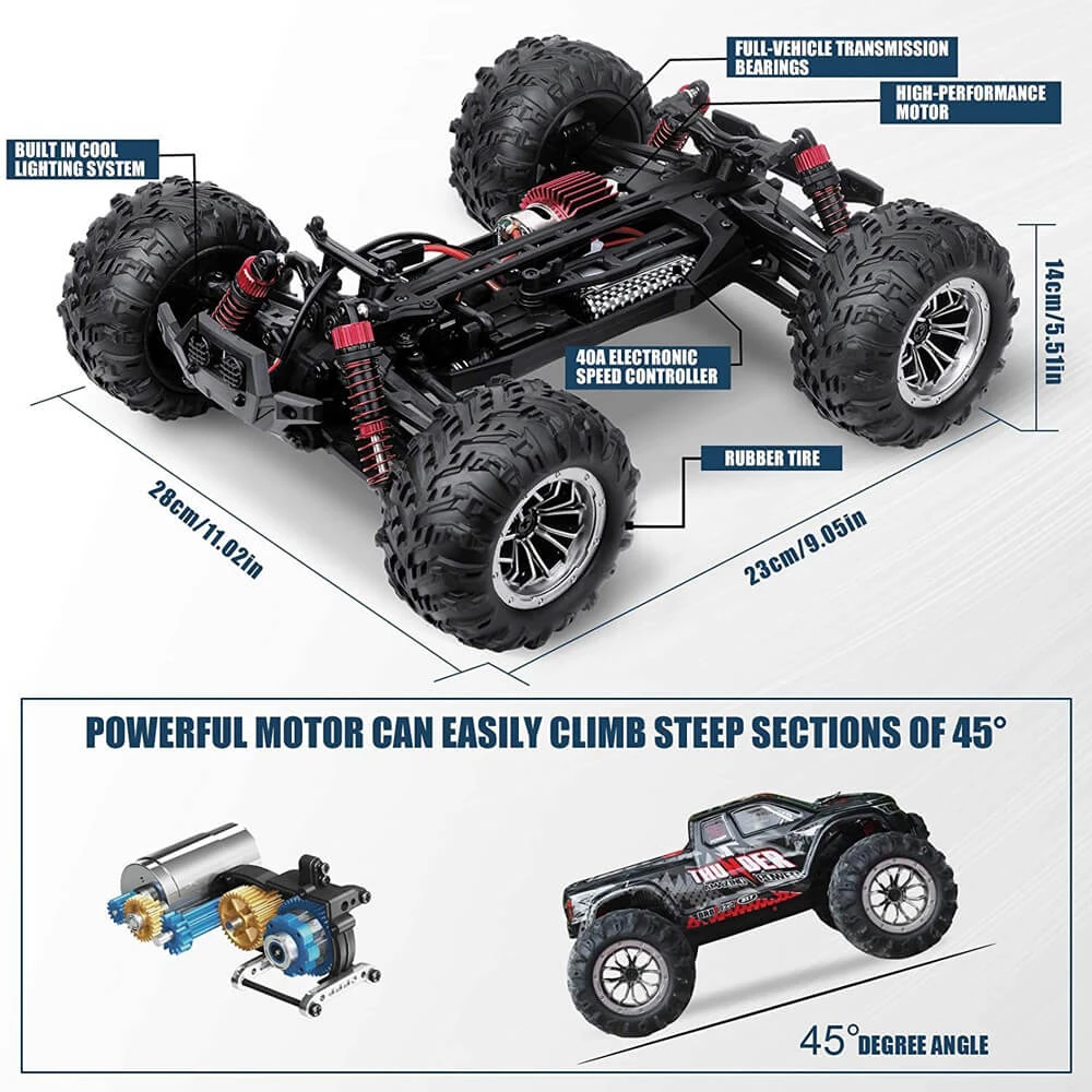 High Speed Remote ControlRacing 4WD Off Road Monster Trucks Climbing Vehicle For Kids Adults 3 High Speed Remote ControlRacing 4WD Off Road Monster Trucks Climbing Vehicle For Kids Adults - Image 3
