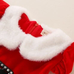 Infant Baby Grils Christmas Red Dress Kids Sleeveless Plush Lapel Collar Xmas Outfit 9 Infant Baby Grils Christmas Red Dress Kids Sleeveless Plush Lapel Collar Xmas Outfit -Sun Baby Sales Store infant baby girls christmas red dress 6
